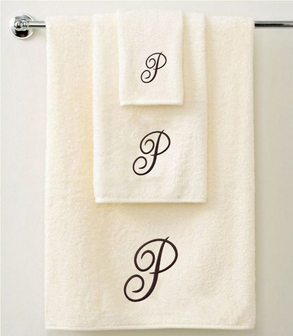 Personalised Towel Gift Set - Brown - Set of 3 - quick-cleaning-supplies