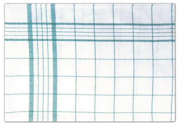 Twill Check Tea Towel Kitchen Towels - White - Pack of 12 - quick-cleaning-supplies