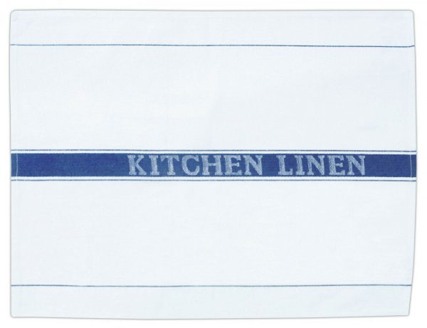 Tea Towels With Kitchen Linen Glass Cloth - White - Pack of 12 - quick-cleaning-supplies