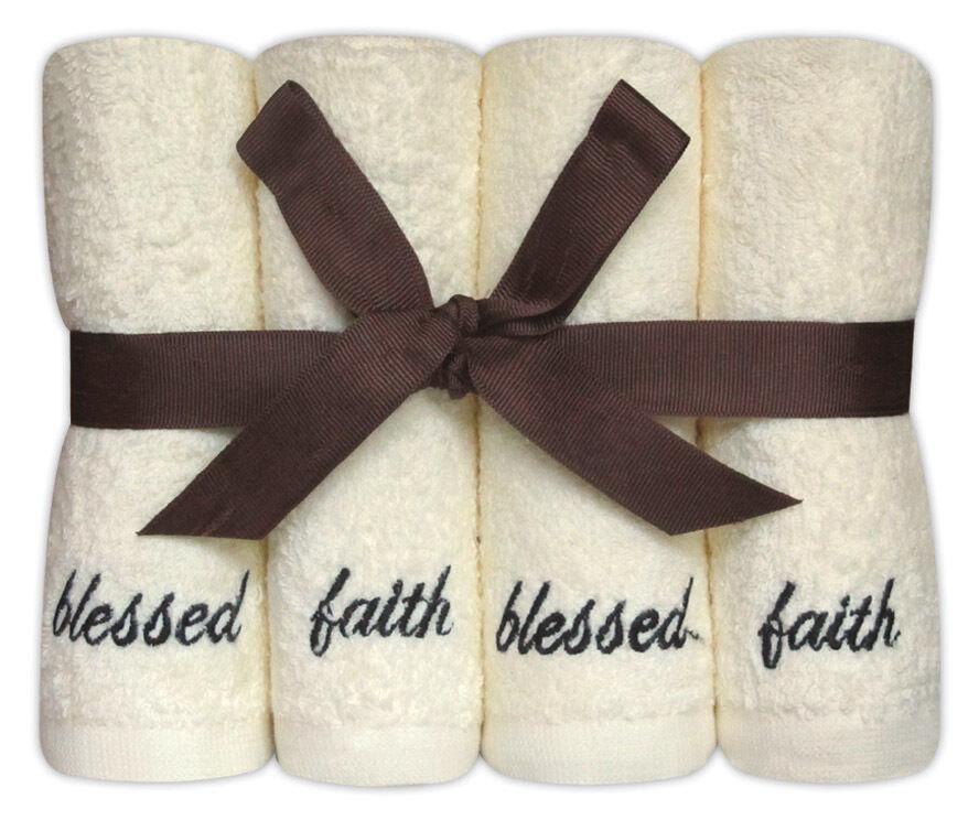 100 Face Cloth Gift Set 'Blessed' Set of 8