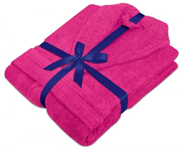 Unisex Luxury 100% Cotton Terry Towelling Bath Robe Dressing Gown Towel Bathrobe - quick-cleaning-supplies