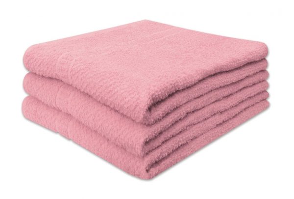 Deluxe 3 Piece 100% Cotton Honeycomb Weave Bath Towels 71cm X 140cm - quick-cleaning-supplies