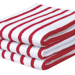 100% Cotton Stripe Kitchen Towel - Pack of 3 - quick-cleaning-supplies