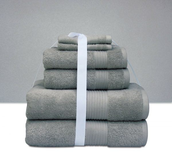 100% Combed Cotton Towel Set 600 GSM - Set of 6 - quick-cleaning-supplies